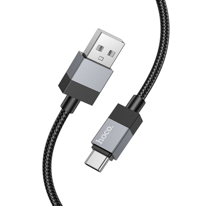 USB-A to USB-C cable Hoco 3A 1 m X110 black