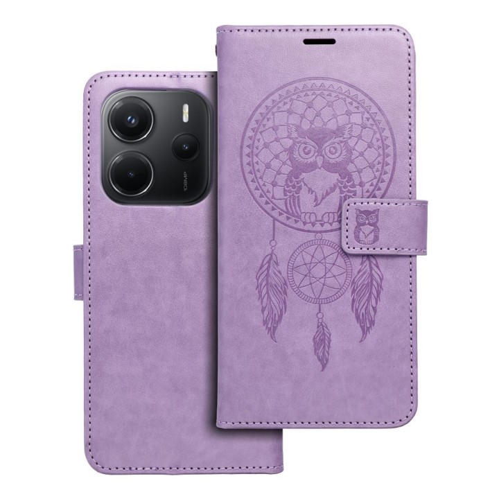 Чохол з клапаном для Xiaomi Redmi NOTE 14 5G Mezzo Book ловець снів фіолетовий