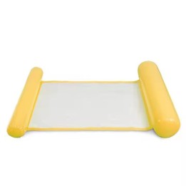 Inflatable swimming mattress yellow