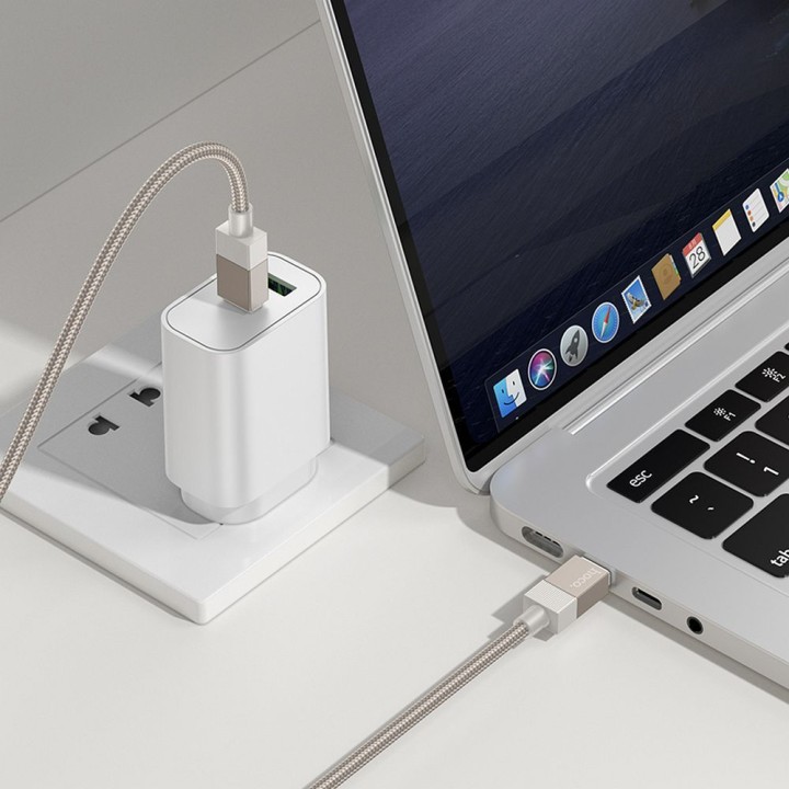 Kabel USB C do USB C Hoco 3A 60W 1 m X110 czarny