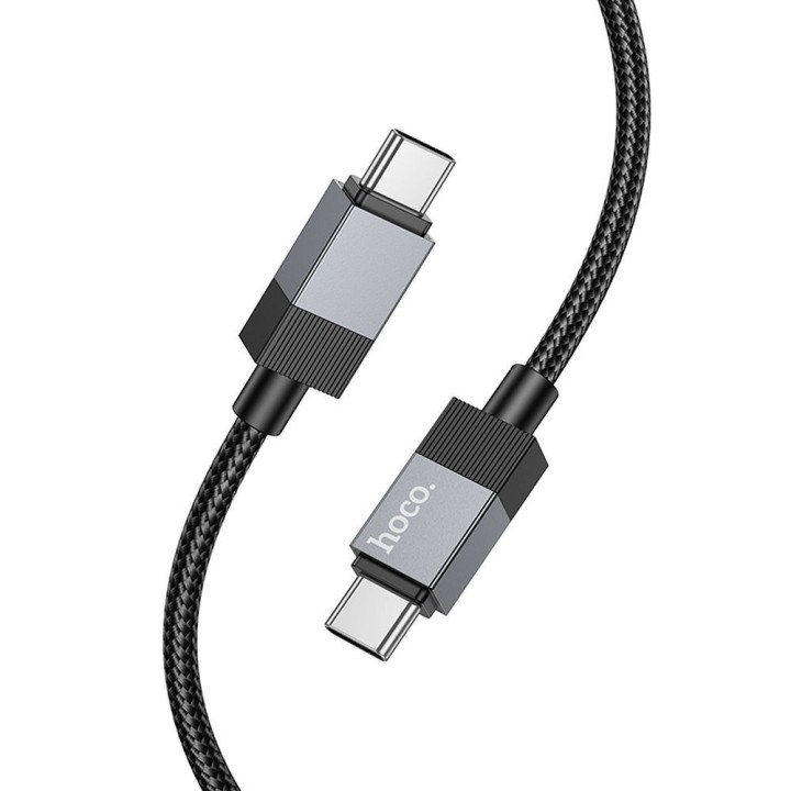 Кабель USB-C – USB-C Hoco 3A 60W 1 m X110 чорний