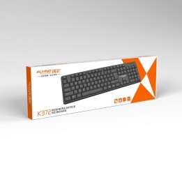 Klawiatura przewodowa USB A QWERTY K372 czarna