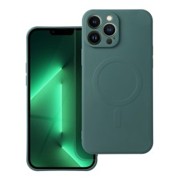Case for Samsung A56 Silicone Mag Cover MagSafe compatible (camera protection) green