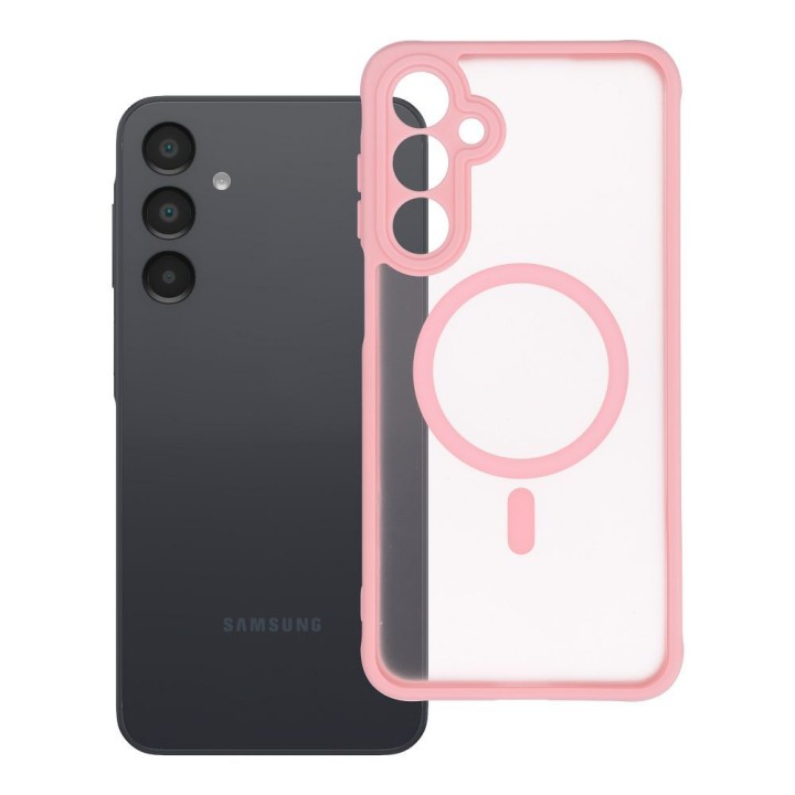 Чохол для Samsung A16 5G / A16 4G Full Matte Mag Cover сумісний з MagSafe світло-рожевий
