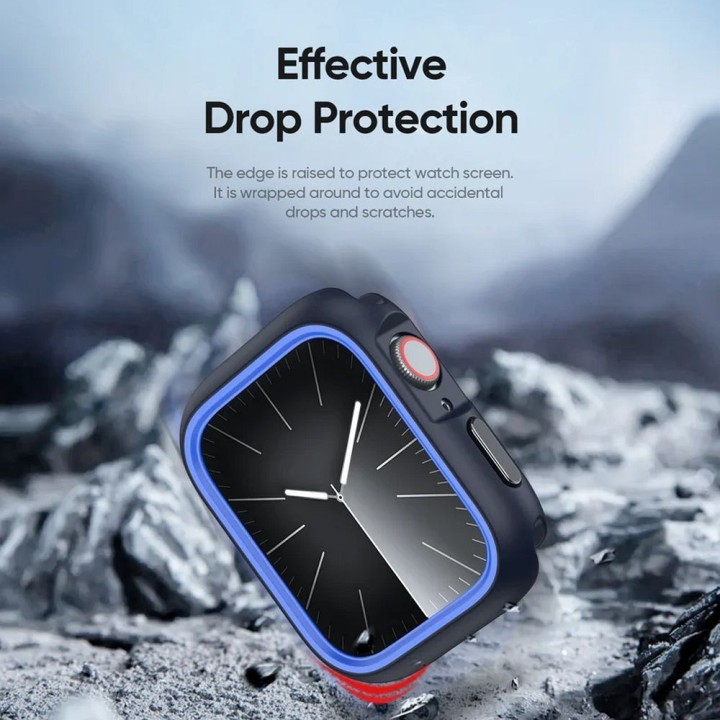 DUX DUCIS чехол BAMO для Apple Watch серии 10 42 mm черно-синий