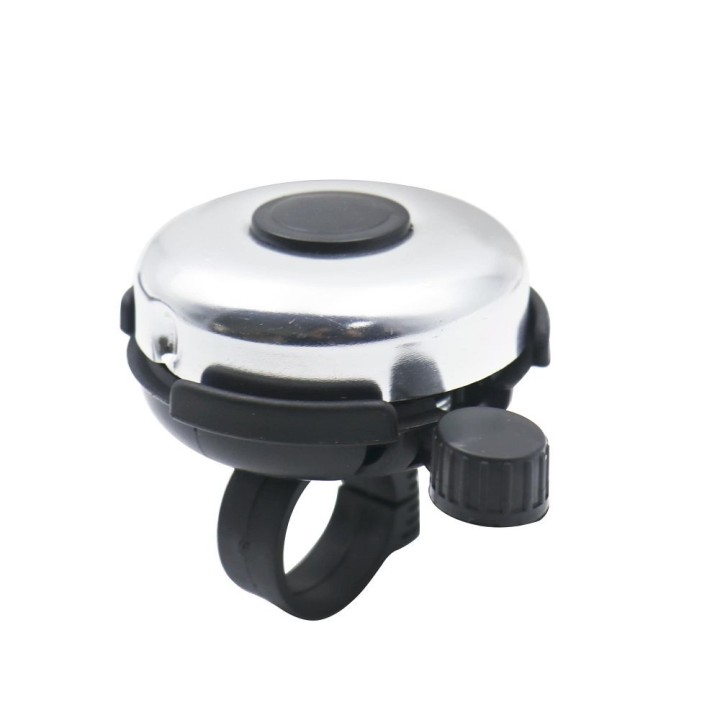 Звонок для велосипеда / самоката алюминиевый FSBHN-075 черно-серебристый