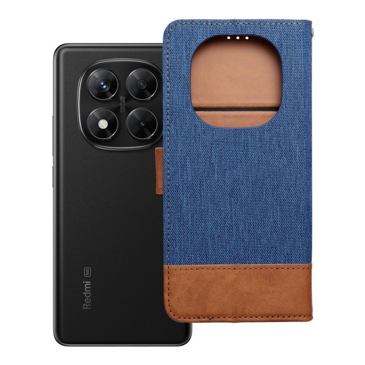 Чехол с клапаном для Xiaomi Redmi NOTE 14 PRO 5G / 14 PRO PLUS 5G Jeans Book синий