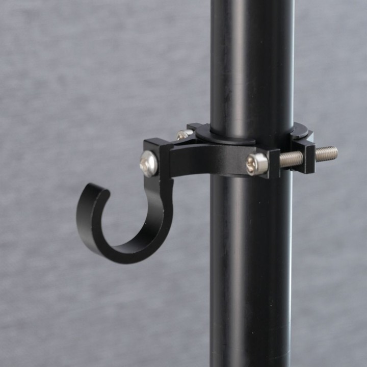 Hak uchwyt na zakupy do roweru / hulajnogi aluminiowy FS366-004 czarny
