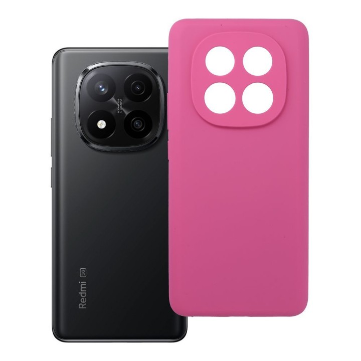 Case for Xiaomi Redmi Note 14 PRO PLUS 5G Silicone 2mm (camera protection) pink