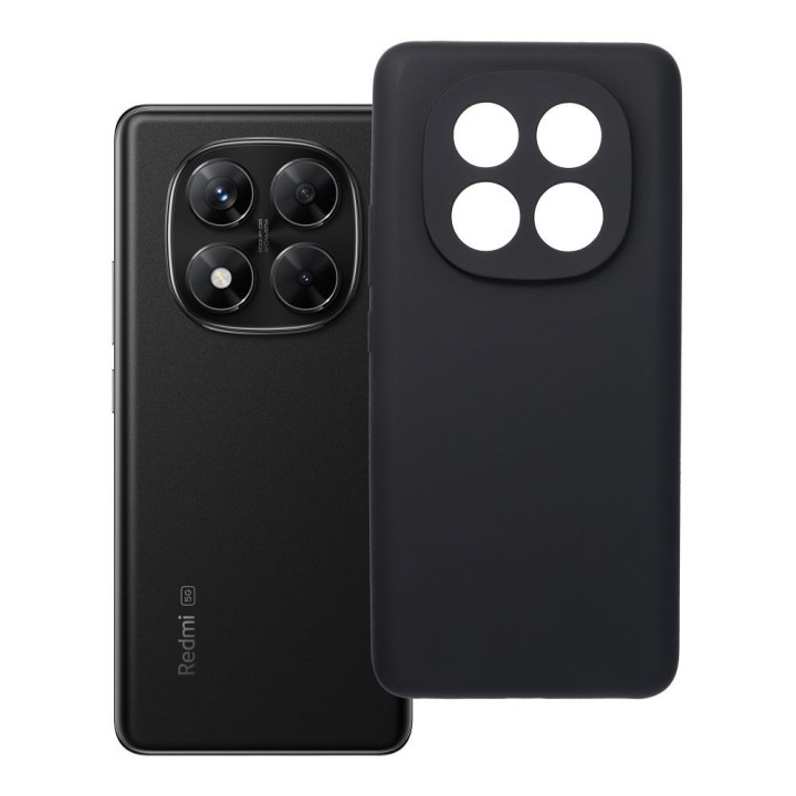 Чехол для Xiaomi Redmi Note 14 PRO 5G Silicone 2mm (camera protection) черный