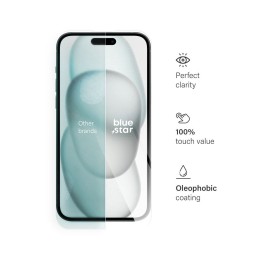 Tempered glass for iPhone 15 PLUS / 16 PLUS Blue Star