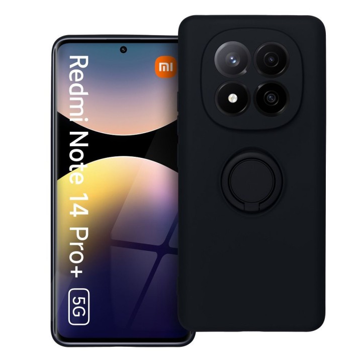 Etui na Xiaomi Redmi Note 14 PRO PLUS 5G Silicone Ring czarne