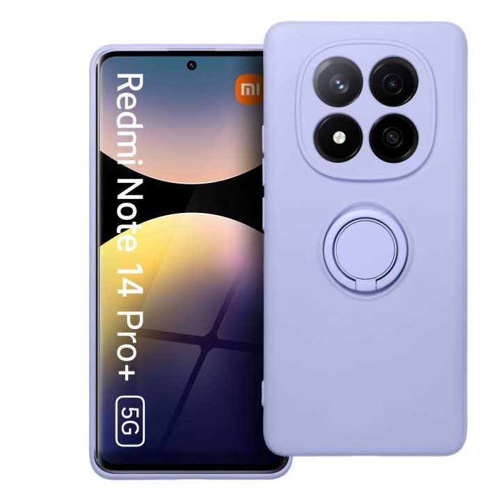 Case for Xiaomi Redmi Note 14 PRO PLUS 5G Silicone Ring purple