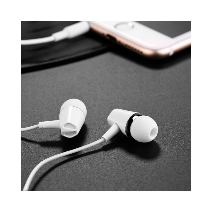 Headphones wired in-ear Jack 3,5 mm Hoco M34 white