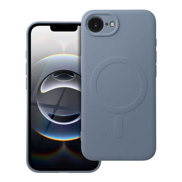 Etui na iPhone 16e (SE 4 2025) / 17e Silicone Mag Cover zgodne z MagSafe (camera protection) jasnoniebieskie