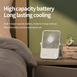 Desktop fan with adjustable stand HX-122 white