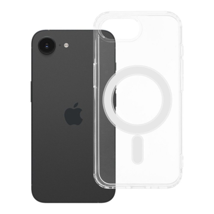Case for iPhone 16e (SE 4 2025) / 17e Clear Mag Cover (Str) MagSafe compatible transparent