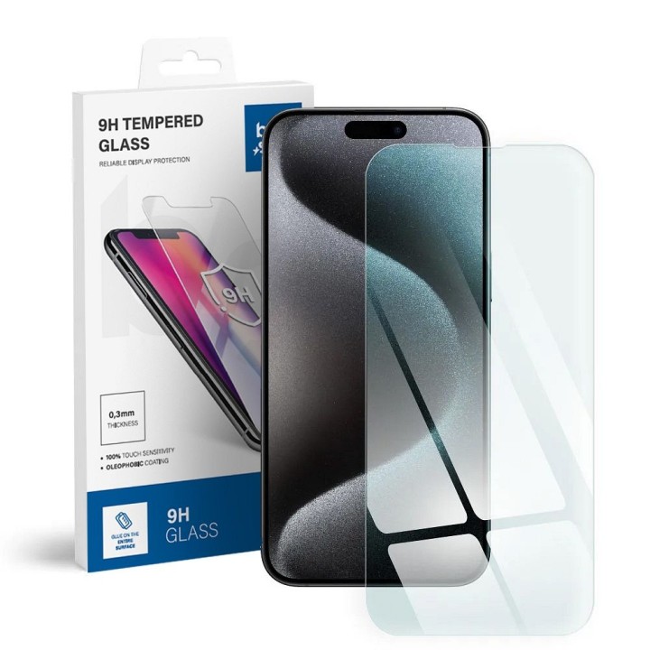 Закаленное стекло для iPhone 15 PRO Blue Star
