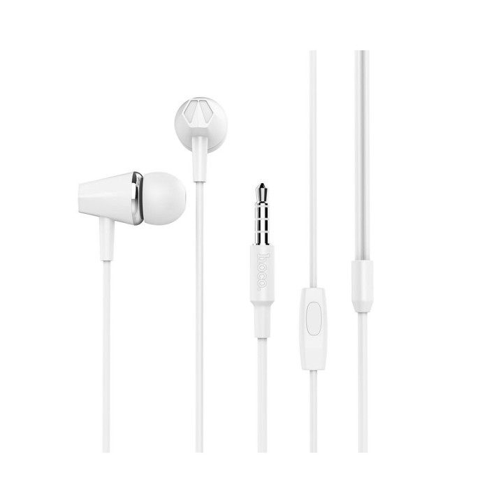 Headphones wired in-ear Jack 3,5 mm Hoco M34 white
