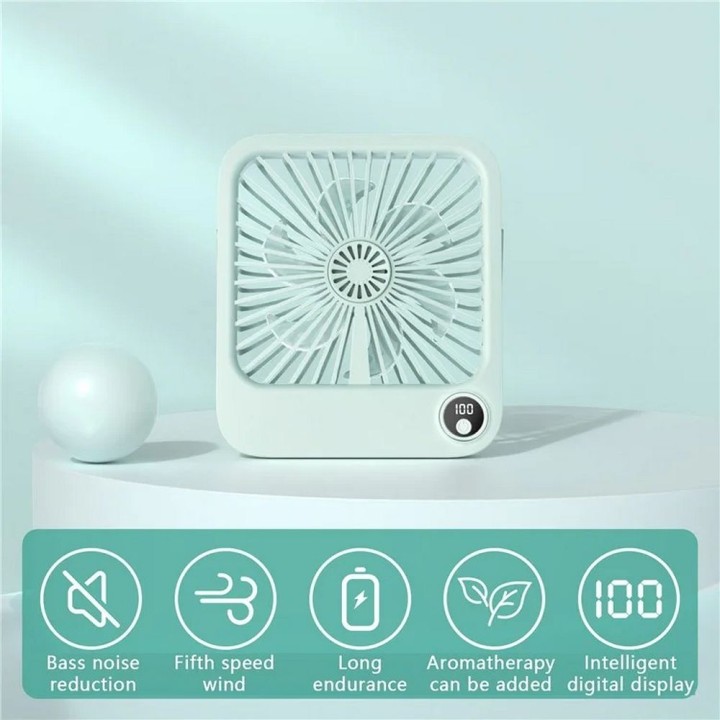 Desktop fan with adjustable stand W30 blue