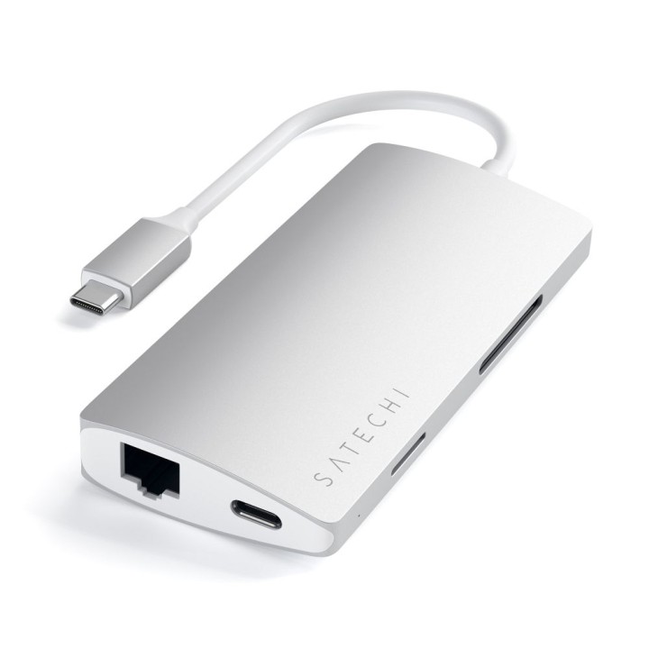 SATECHI adapter HUB 7-in-1 type C ST-TCMA2S silver