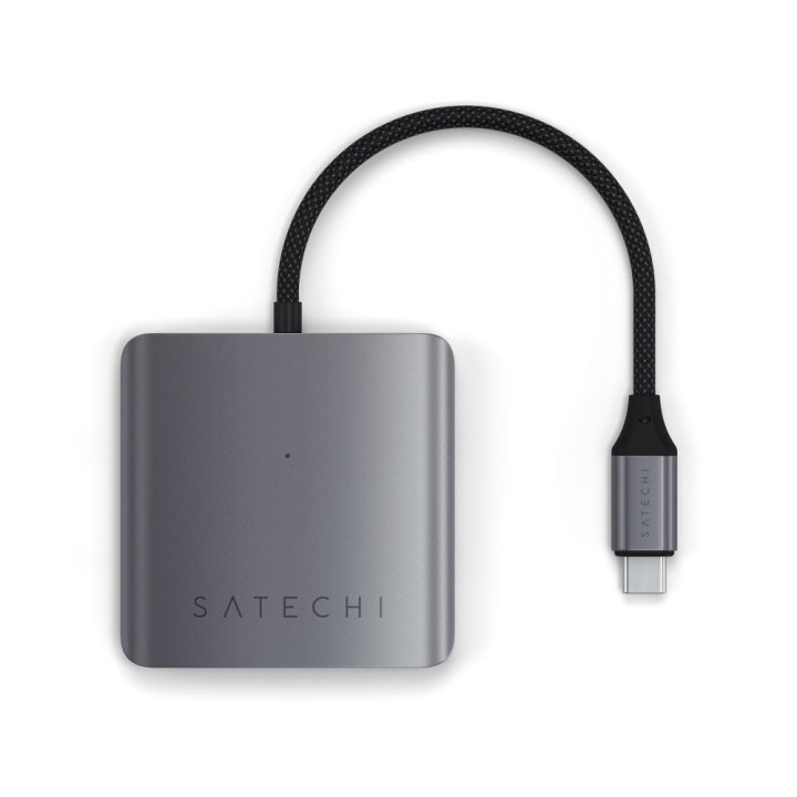 SATECHI адаптер HUB 4 в 1 тип C ST-H4CPDM сірий