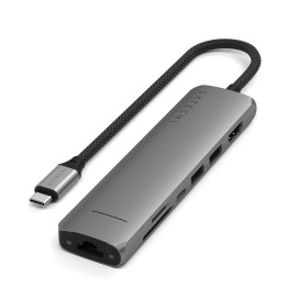 Adapter HUB 7w1 USB C Satechi Slim ST-P7SM szary