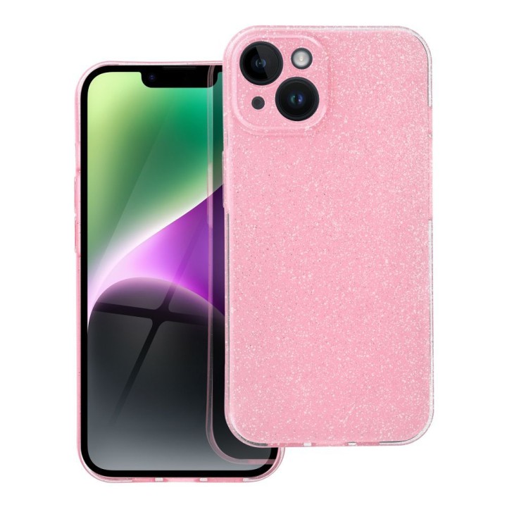 Чохол для iPhone 14 Clear Case 2 mm Blink рожевий