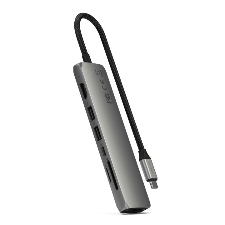 Adapter HUB 7-in-1 USB C Satechi Slim ST-P7SM grey