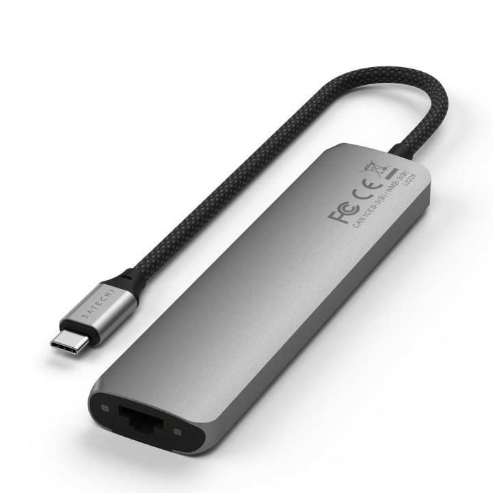 Adapter HUB 7-in-1 USB C Satechi Slim ST-P7SM grey