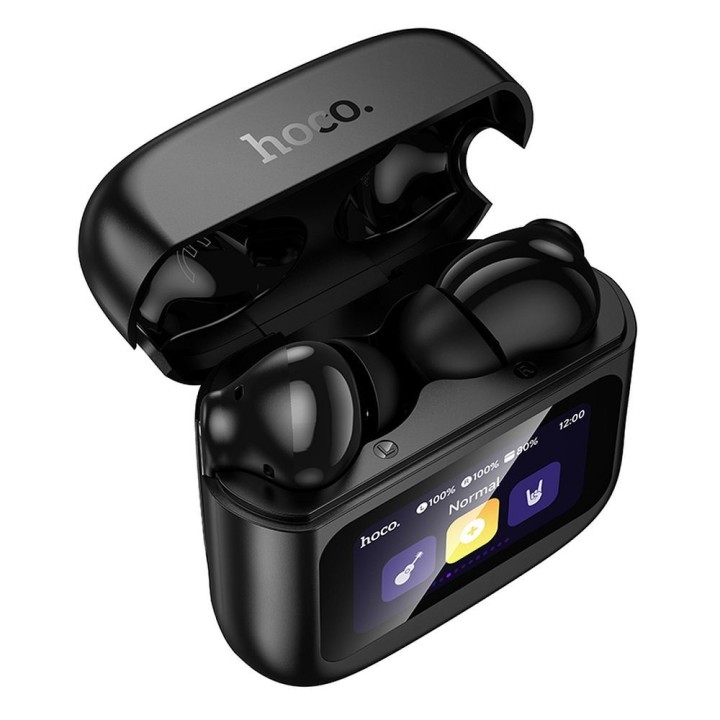 Wireless in-ear headphones Hoco with touch screen TWS EQ14 black