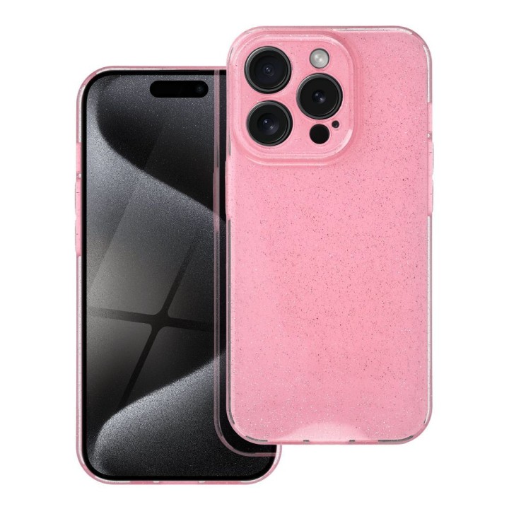 Чохол для iPhone 15 PRO Clear Case 2 mm Blink рожевий