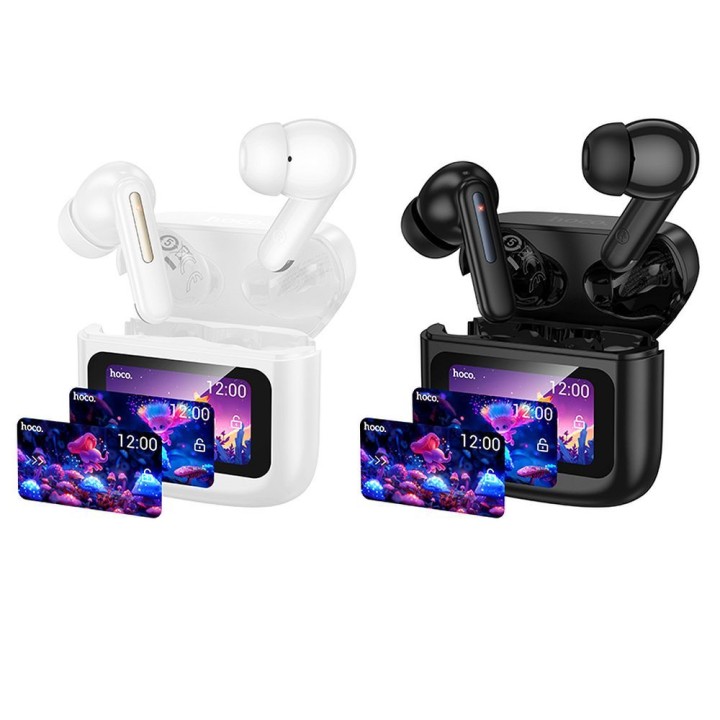 Wireless in-ear headphones Hoco with touch screen TWS EQ14 black