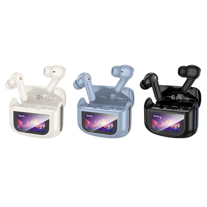 Wireless in-ear headphones Hoco with touch screen TWS ANC ENC EQ21 black