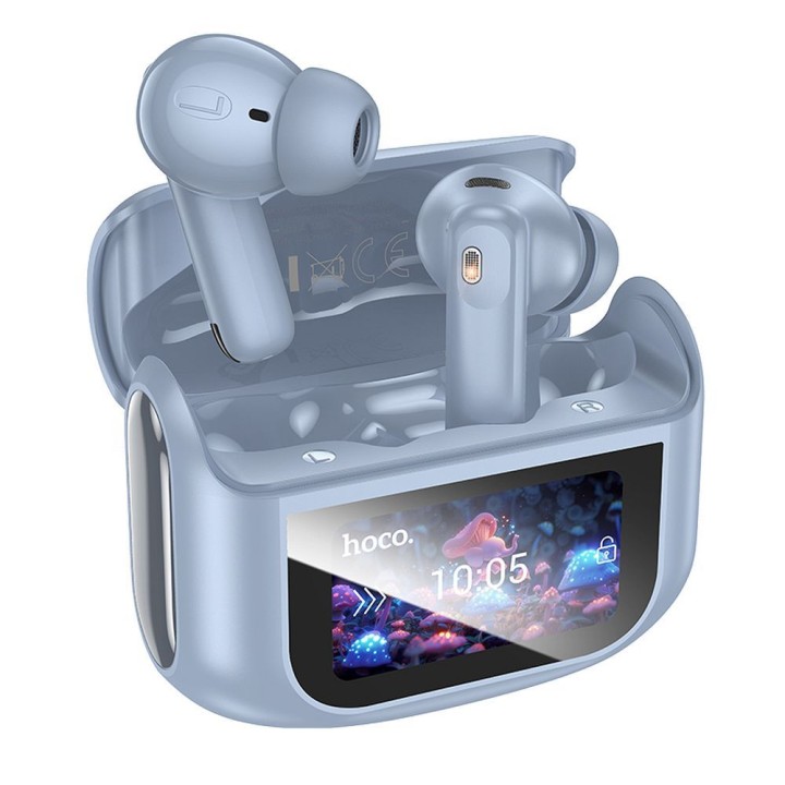 Wireless in-ear headphones Hoco with touch screen TWS ANC ENC EQ21 blue