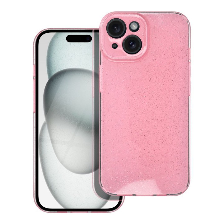 Чохол для iPhone 15 Clear Case 2 mm Blink рожевий