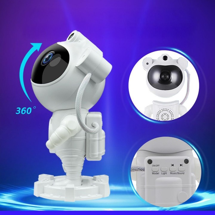 Astronaut star projector X2062 white