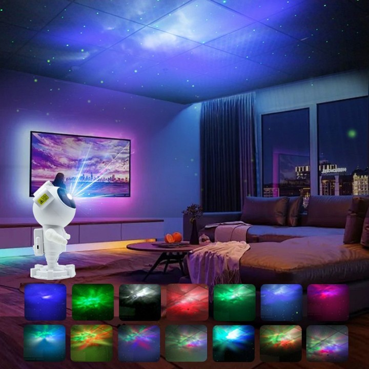 Astronaut star projector X2062 white
