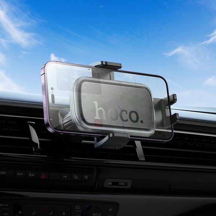 Universal car phone holder Hoco for the air vent H78 black-grey