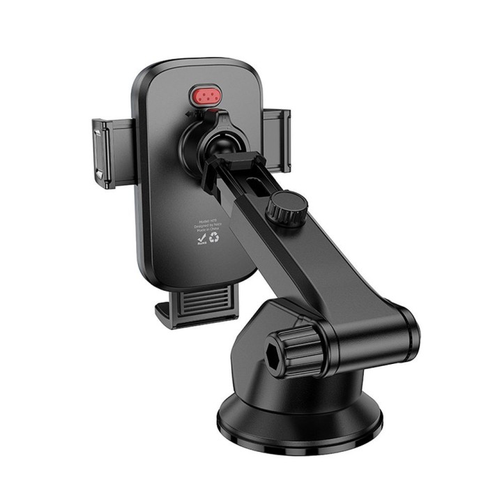 Universal car phone holder Hoco for windscreen / dashboard H79 black-grey