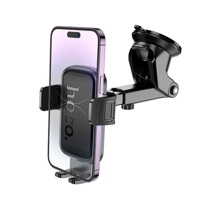 Universal car phone holder Hoco for windscreen / dashboard H79 black-grey