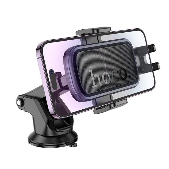 Universal car phone holder Hoco for windscreen / dashboard H79 black-grey