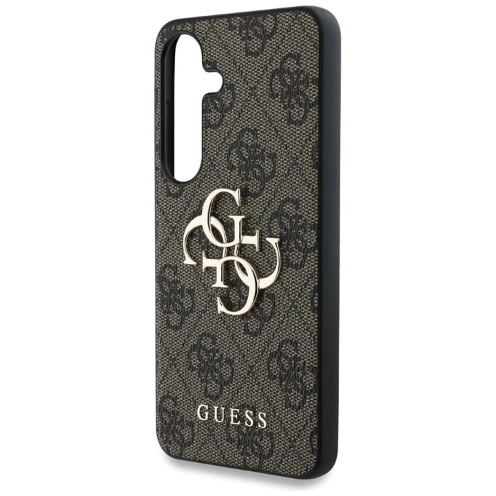 GUESS case for SAMSUNG S25 GUHCS25S4GMGBR (4G PU Big Logo) brown