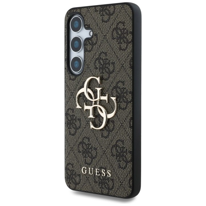 GUESS case for SAMSUNG S25 GUHCS25S4GMGBR (4G PU Big Logo) brown