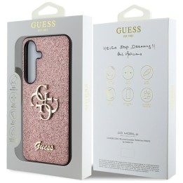 GUESS case for SAMSUNG S25 GUHCS25SHG4SGP (Fixed Glitter Big 4G) pink