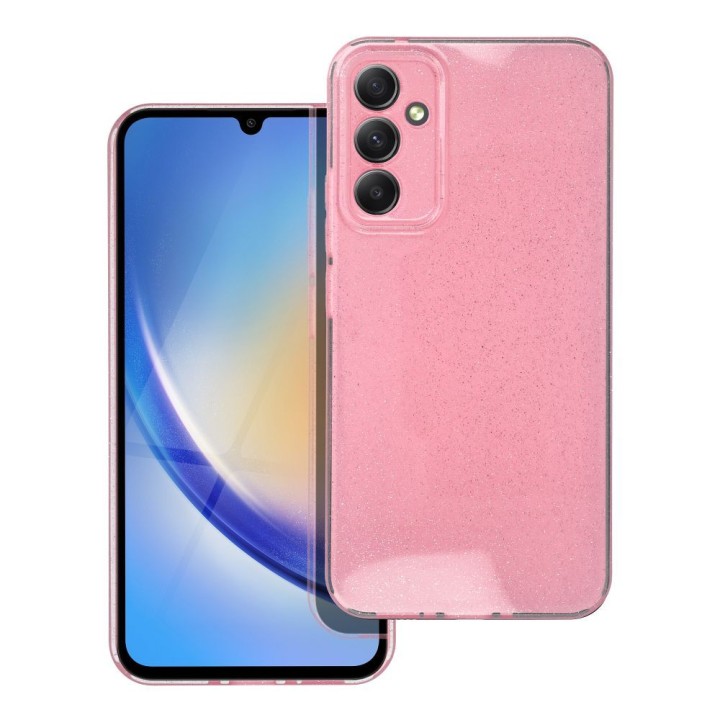 Чохол для Samsung A34 5G Clear Case 2 mm Blink рожевий