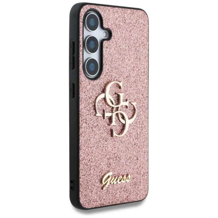 GUESS futerał do SAMSUNG S25 GUHCS25SHG4SGP (Fixed Glitter Big 4G) różowy