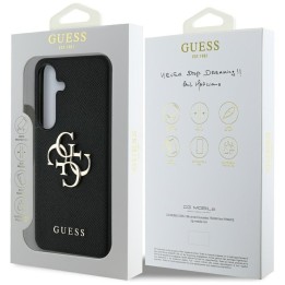 GUESS futerał do SAMSUNG S25 GUHCS25SPGT4MBK (PU Grained Big 4G and Classic Logo) czarny