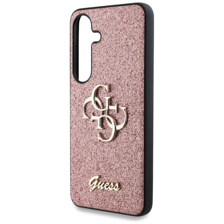 GUESS futerał do SAMSUNG S25 GUHCS25SHG4SGP (Fixed Glitter Big 4G) różowy
