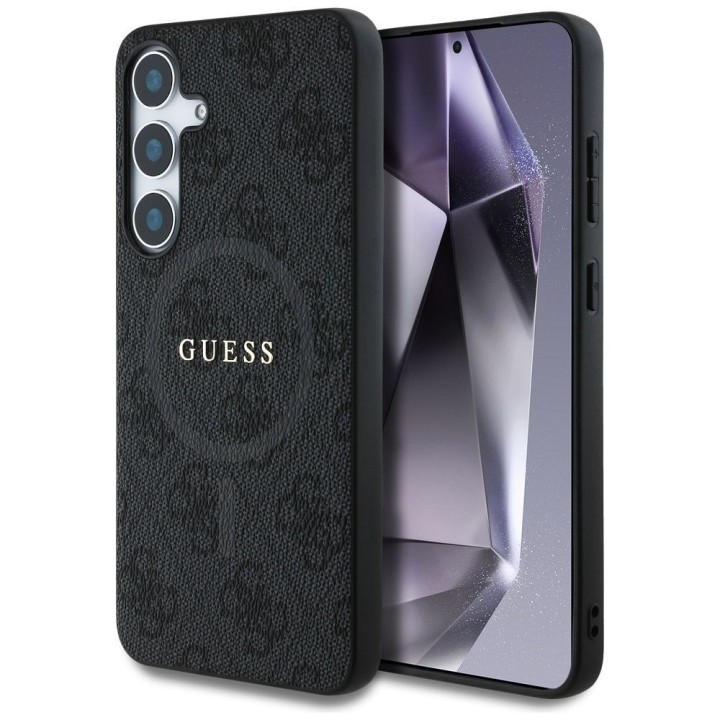 GUESS чохол для SAMSUNG S25 GUHMS25SG4GFRK (Magnetic PU 4G Ring Classic Logo) чорний